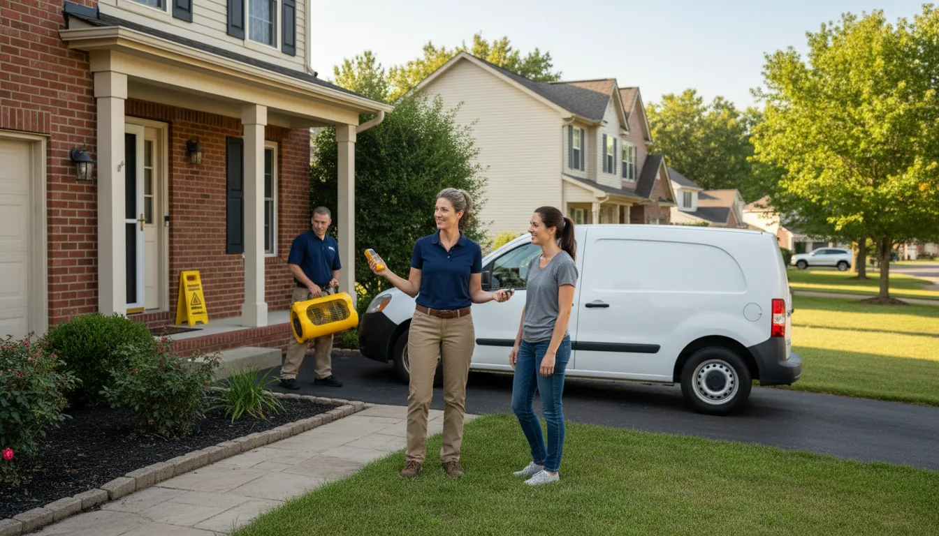 Residential water damage restoration in Adairville, KY
